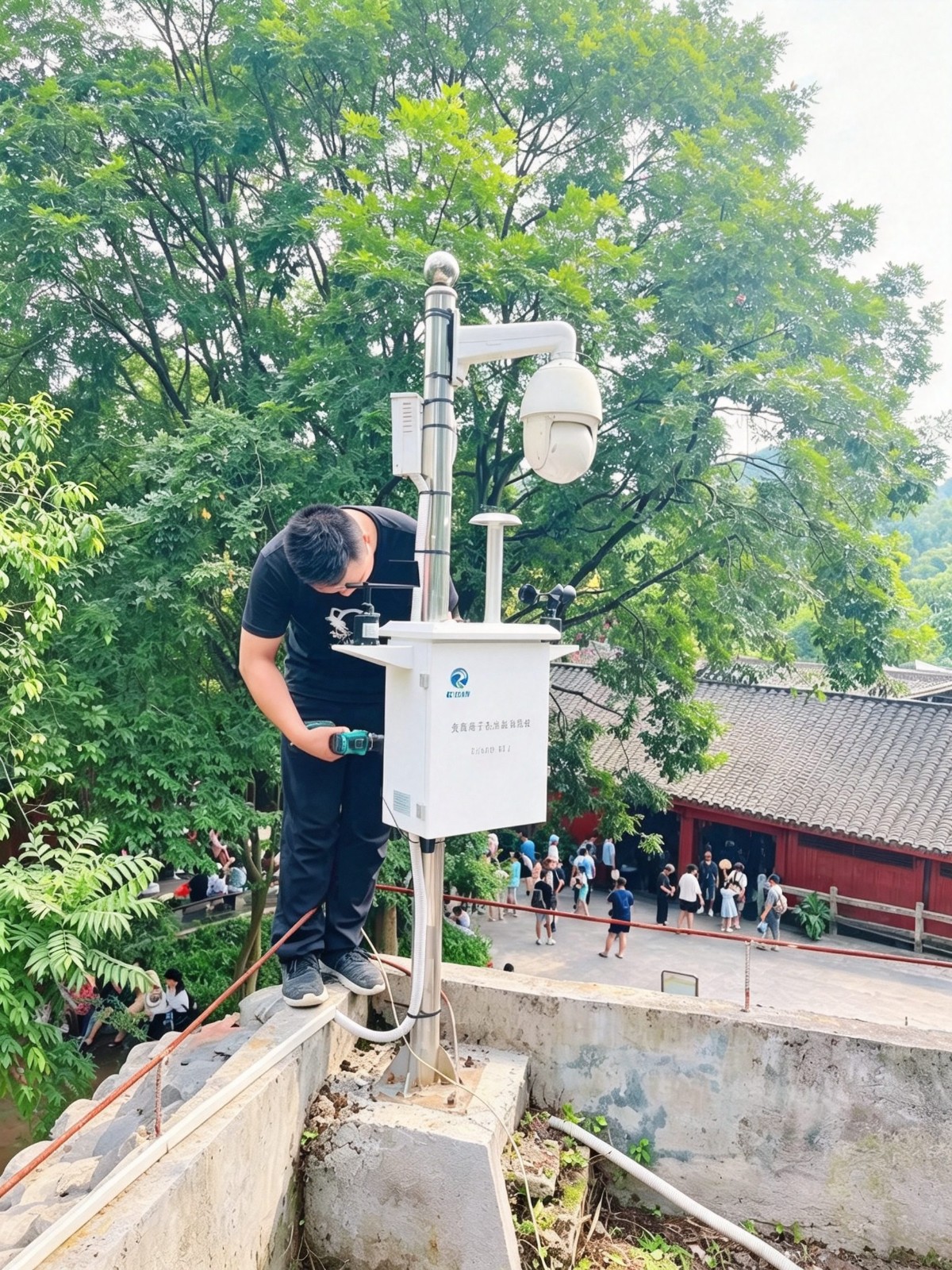景区现场安装调试